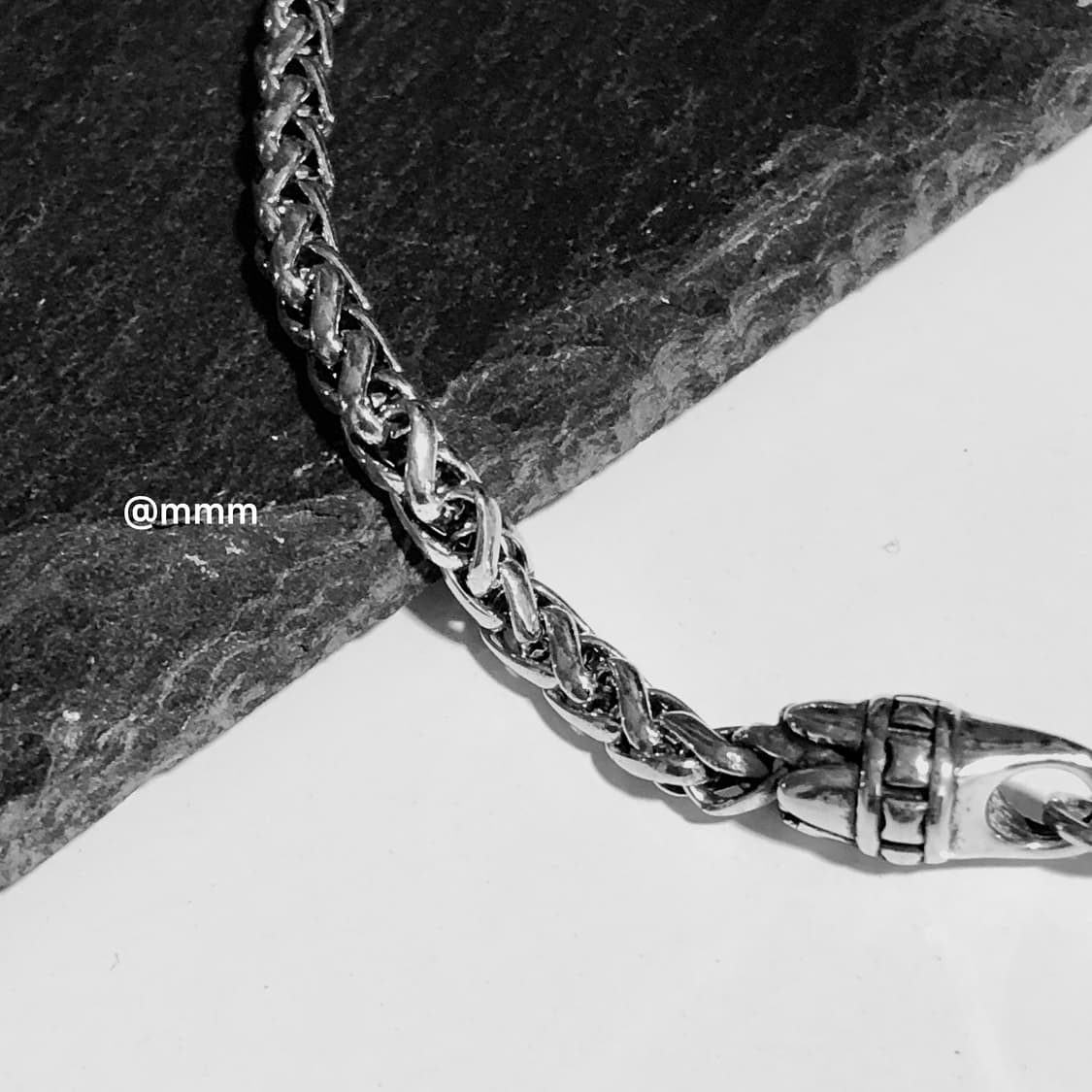 (Unisex) 크로스링 버클 체인팔찌 상품이미지8