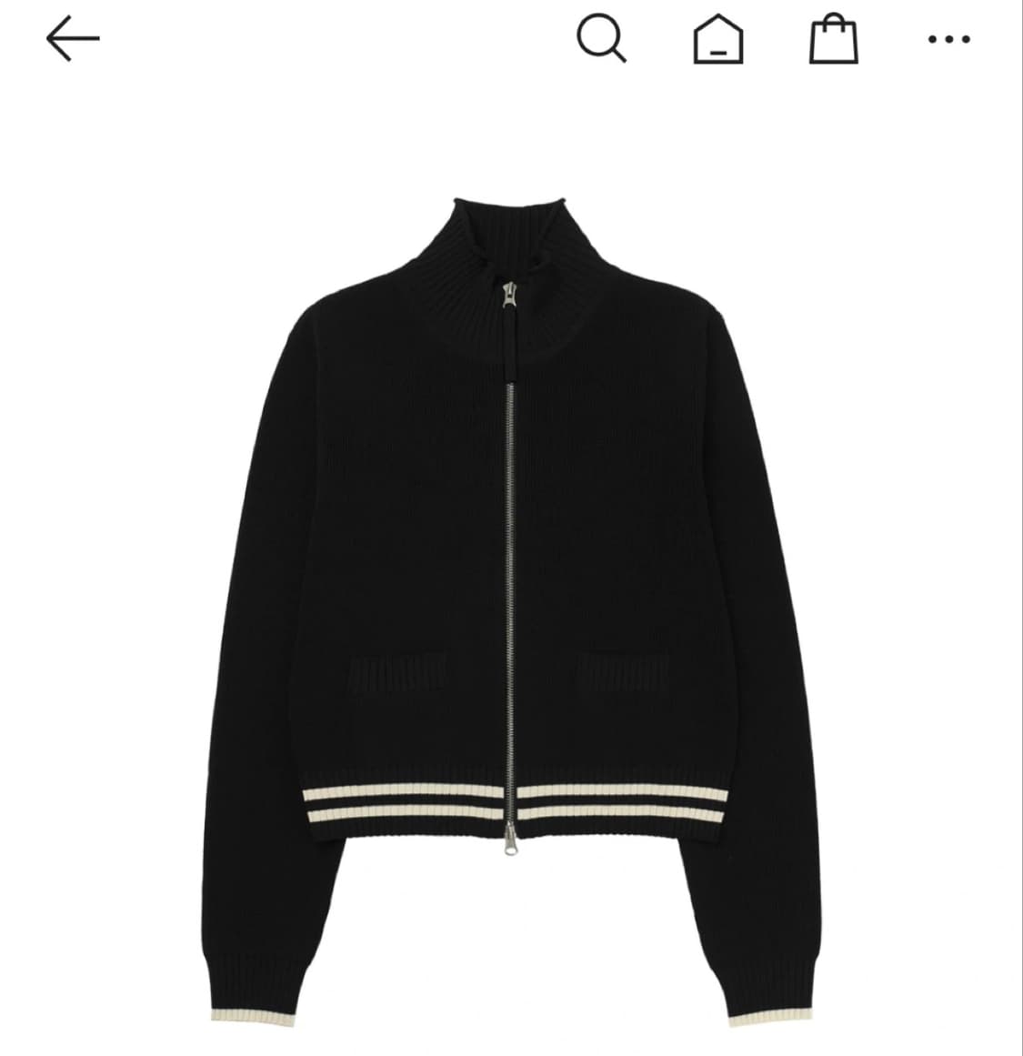 마뗑킴 니트 집업 상품이미지2