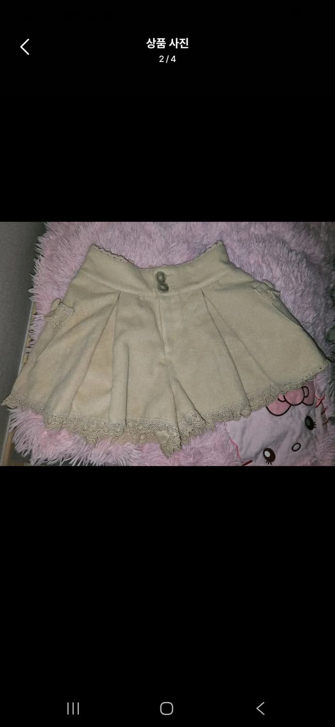 lizlisa 리즈리사 레이스 라떼갸루 베이지 큐롯 상품이미지2