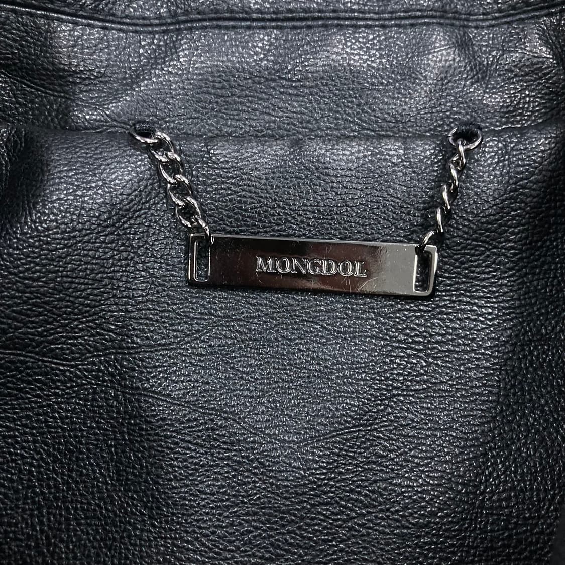 빈티지 블랙 컬러 레더 가죽 자켓 상품이미지2