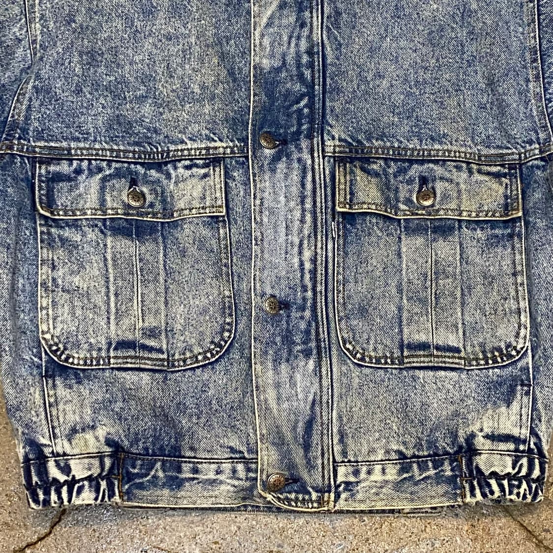레어 90s Made in USA 빈티지 리바이스 블루종 데님자켓 청자켓 상품이미지3
