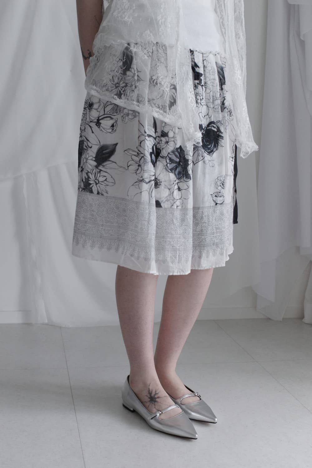 flower flared skirt 상품이미지7