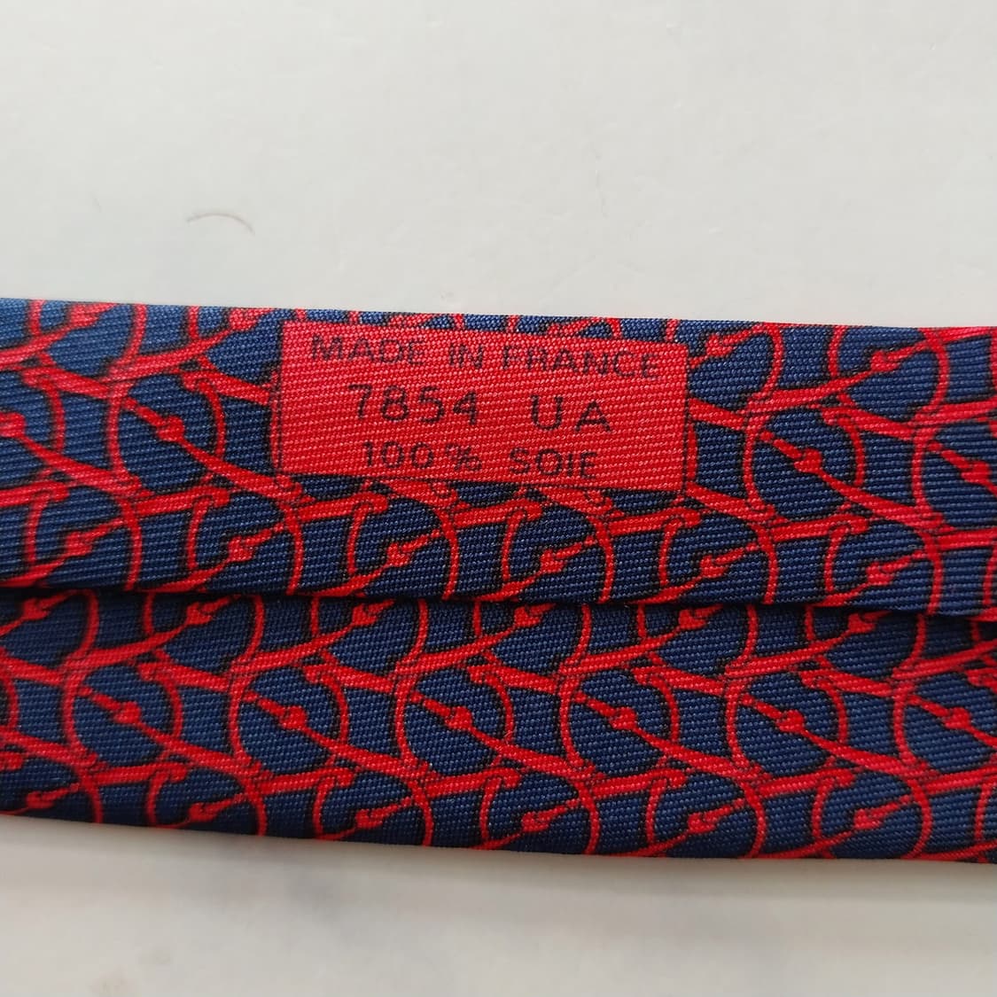 에르메스 실크 네이비 체인 패턴 넥타이 9.5cm A~B등급 K1771
 상품이미지7