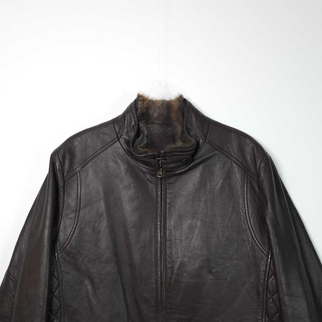 PAT 토끼털 안감 양가죽 자켓 L 상품이미지2