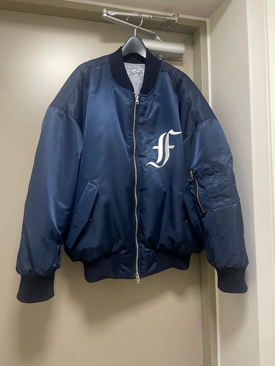 샵페어리 patch bomber padded jacket (navy) 상품이미지2