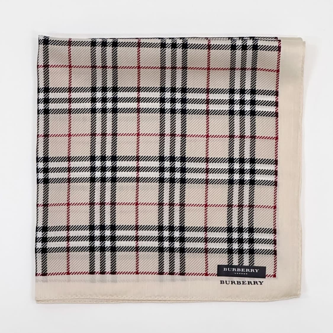 (새상품) burberry / 버버리 코튼 쁘띠스카프 손수건 상품이미지2