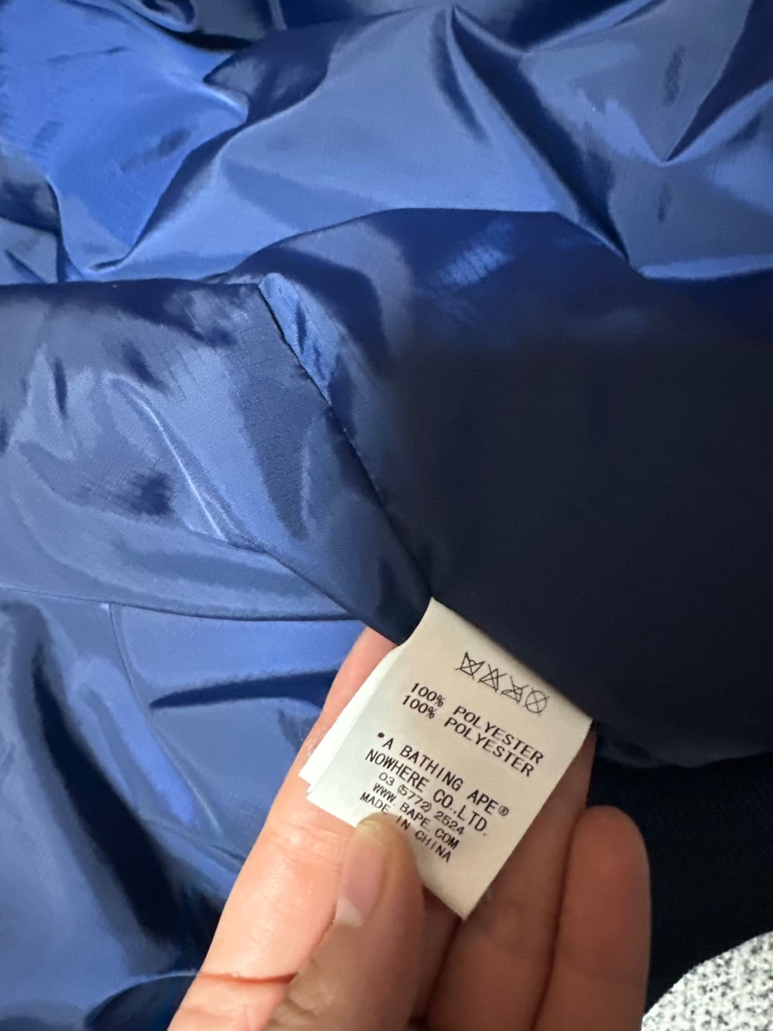 [M] 베이프 점퍼 네이비 상품이미지8