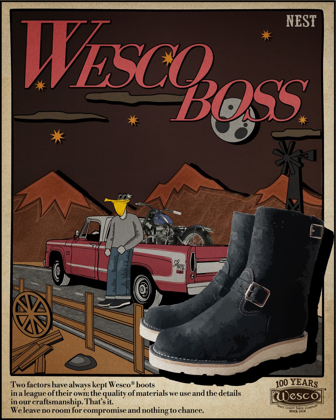 웨스코 보스 러프아웃 블랙 7.5 상품이미지1