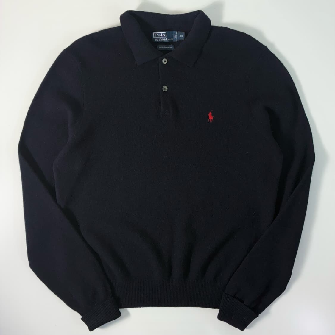 Polo   폴로 랄프로렌 자수 램스울 카라 니트 상품이미지1