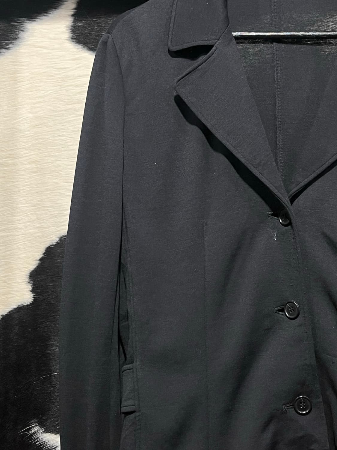 블랙 슬림핏 버튼 자켓 상품이미지4