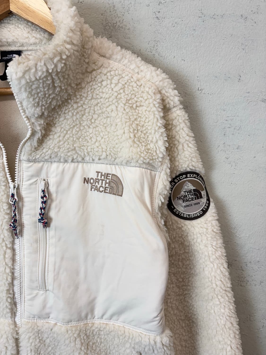 노스페이스 크림 화이트 후리스 자켓 상품이미지7