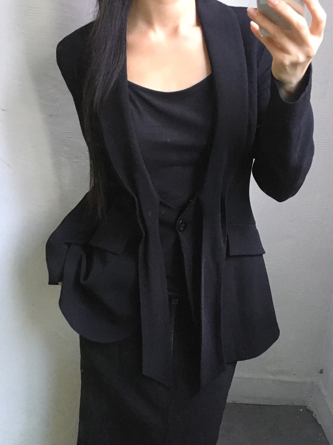 Valentino 발렌티노 블랙 비스코스 블레이저 상품이미지2