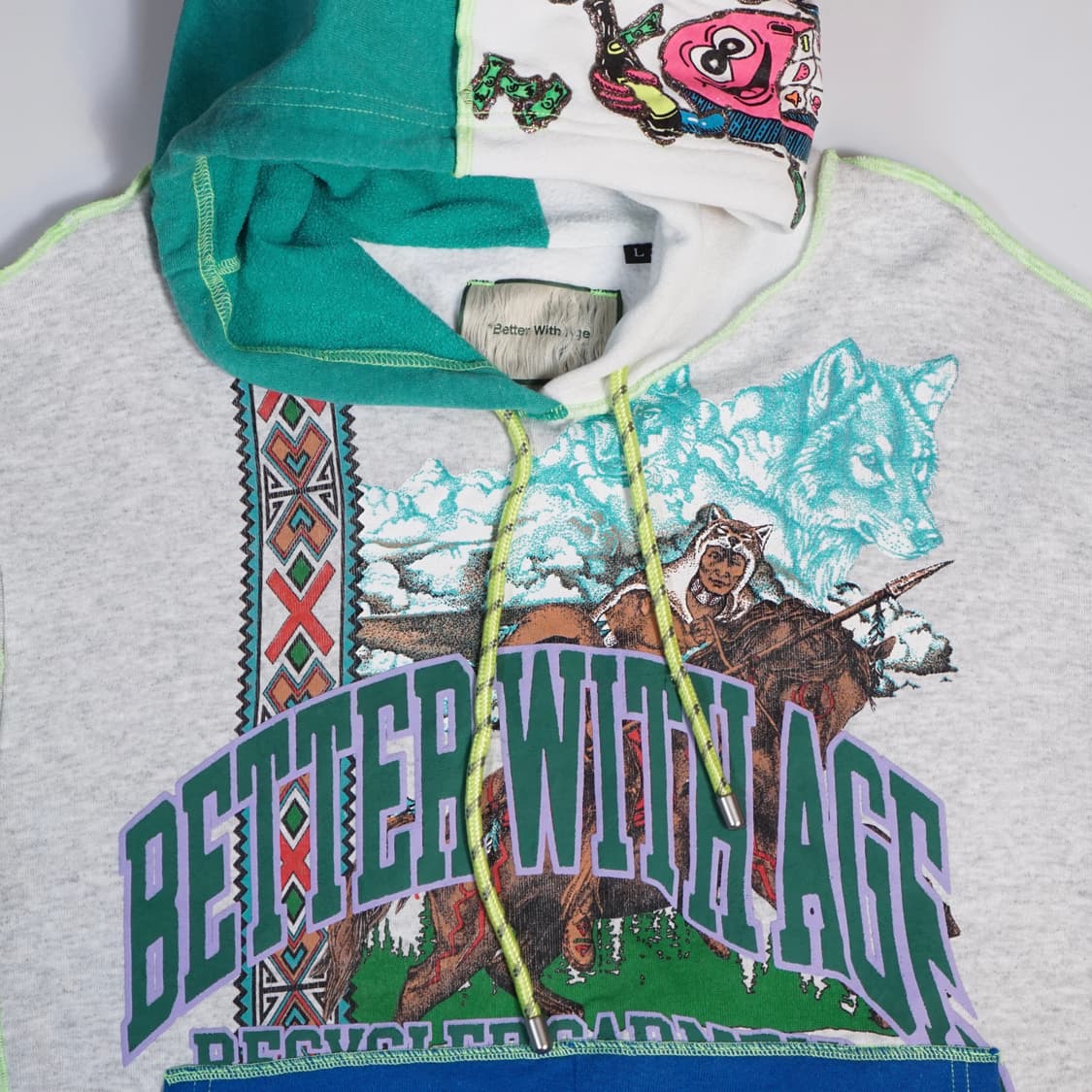 Better With Age 해체주의 원오프피스 후드 상품이미지6