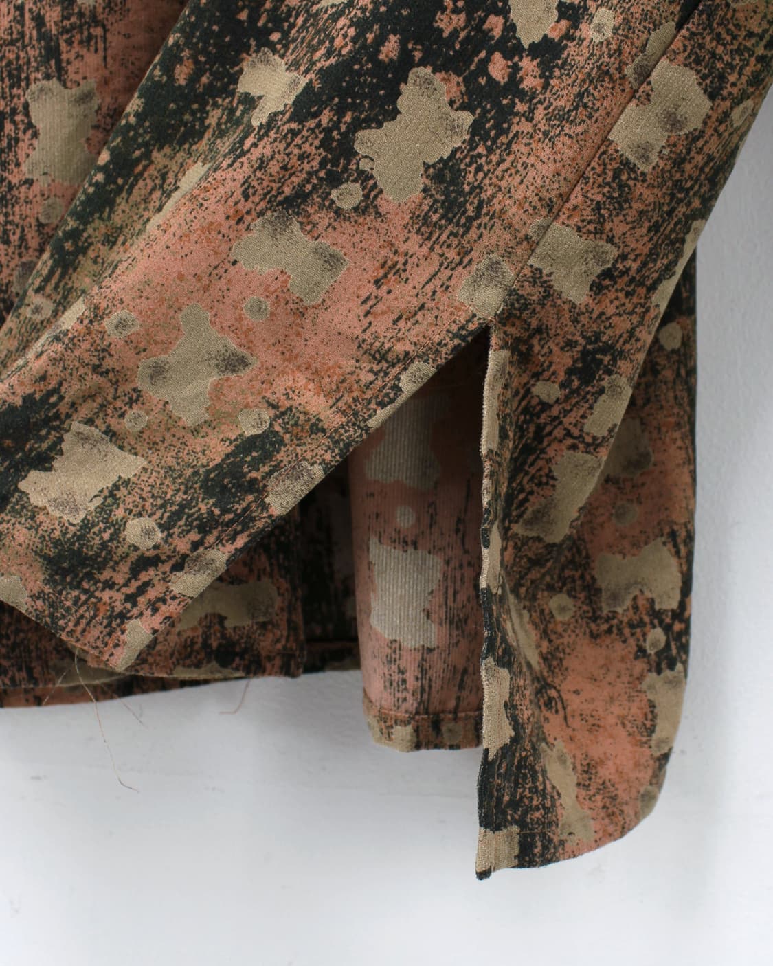 일본 빈티지 수채화 패턴 블라우스 상품이미지4