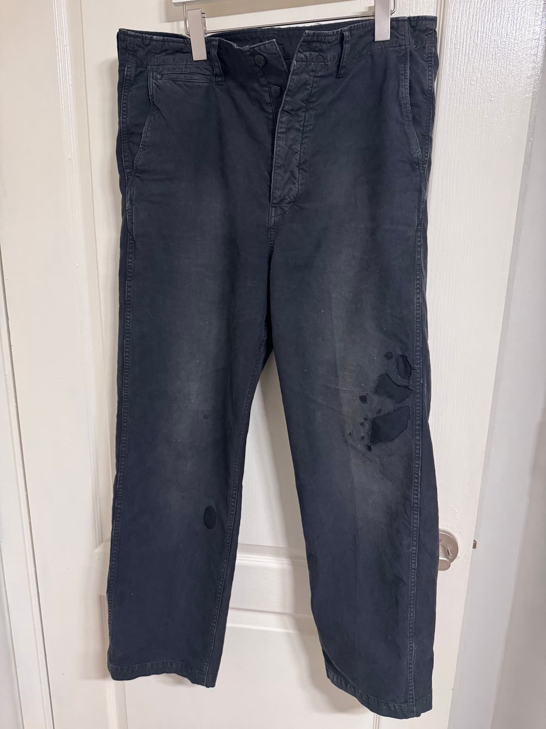 [3] 25fw 비즈빔 치노 팬츠 크래쉬 블랙 상품이미지1