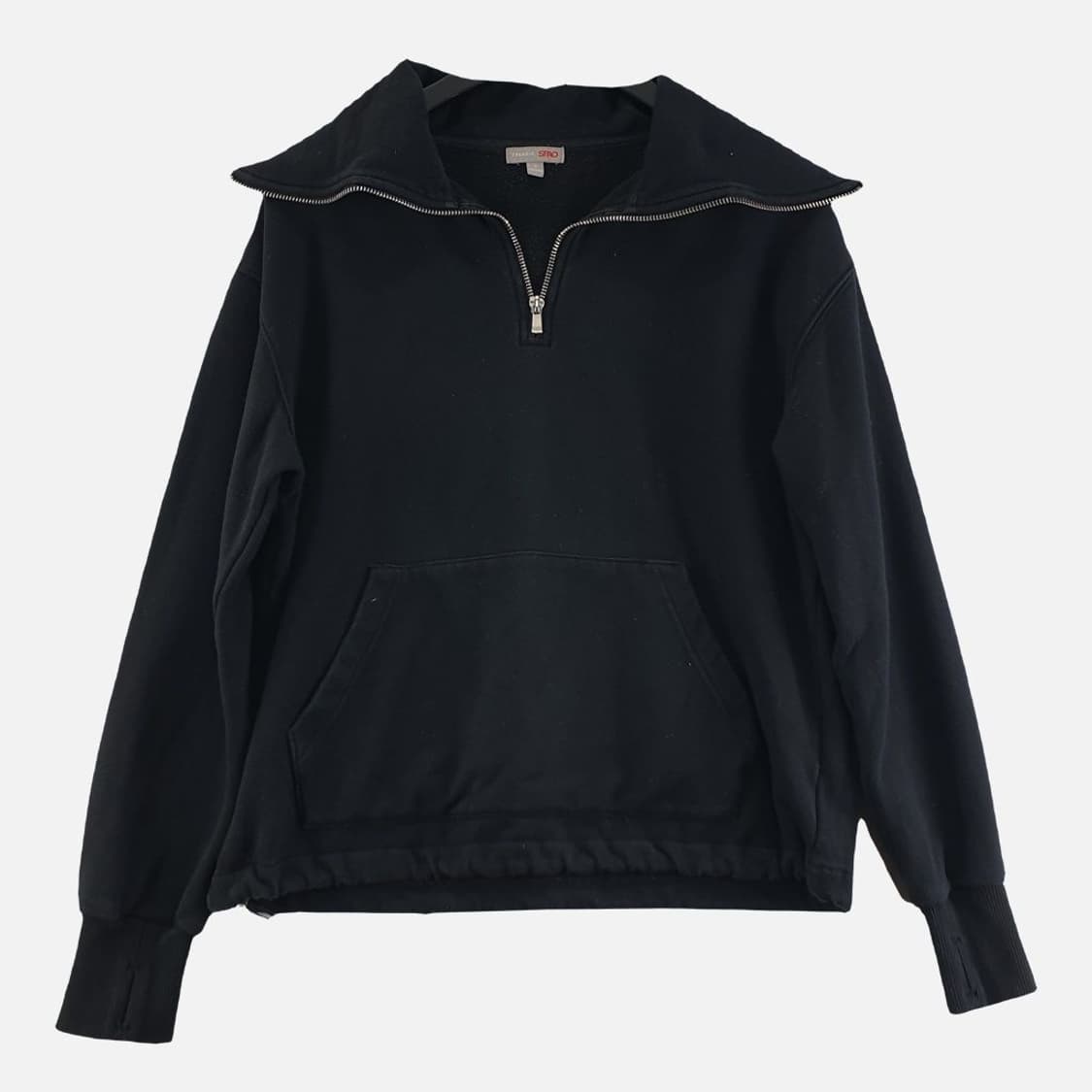 스파오 블랙 여자 맨투맨 S N4501 상품이미지1