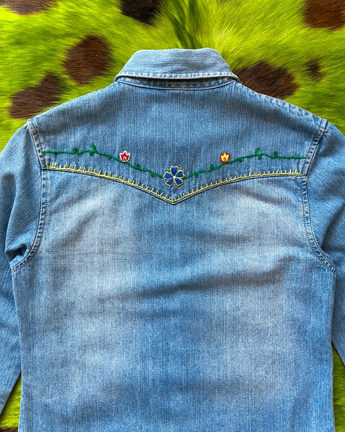 Jpn Vintage Western Stitch Denim Shirt 상품이미지10