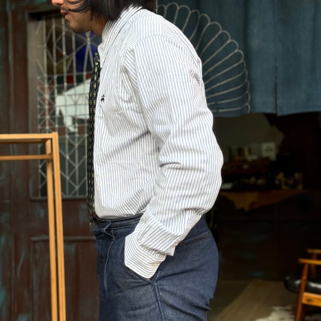 브룩스 브라더스 스트라이프 옥스퍼드 셔츠 XL 상품이미지8