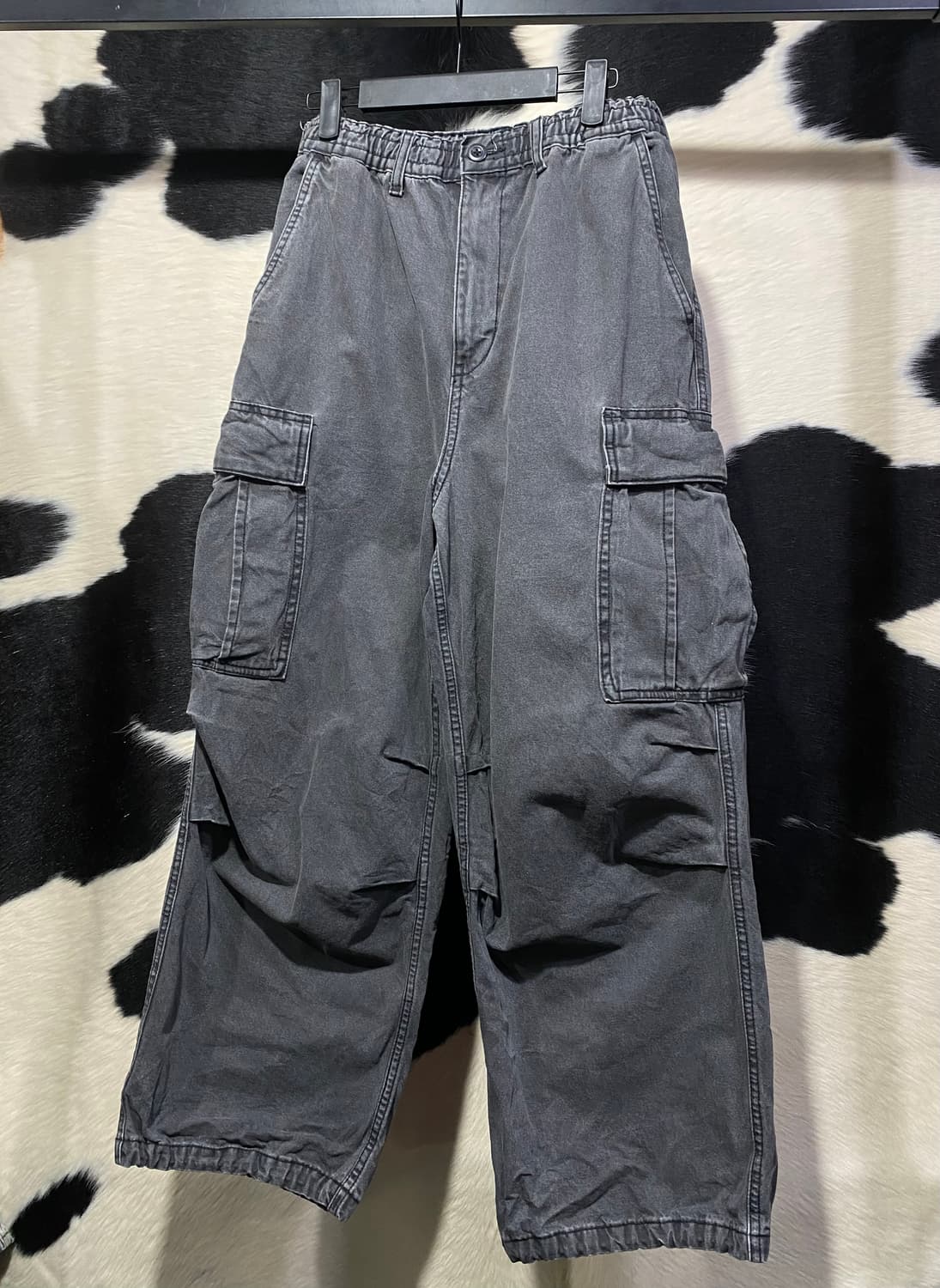 Japanese vtg 그레이 카고팬츠 상품이미지3