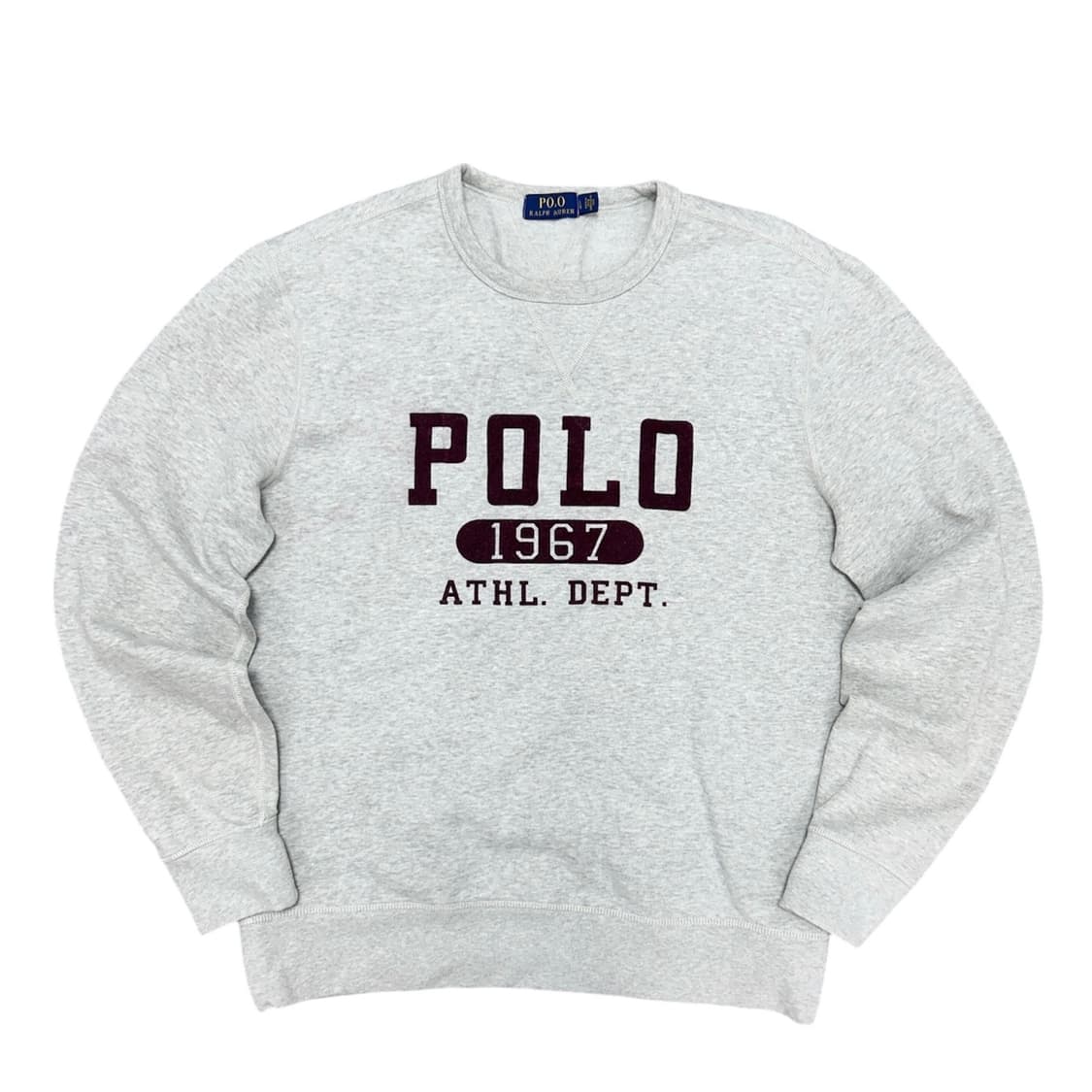 폴로 스펠아웃 그레이 맨투맨(L) 상품이미지1