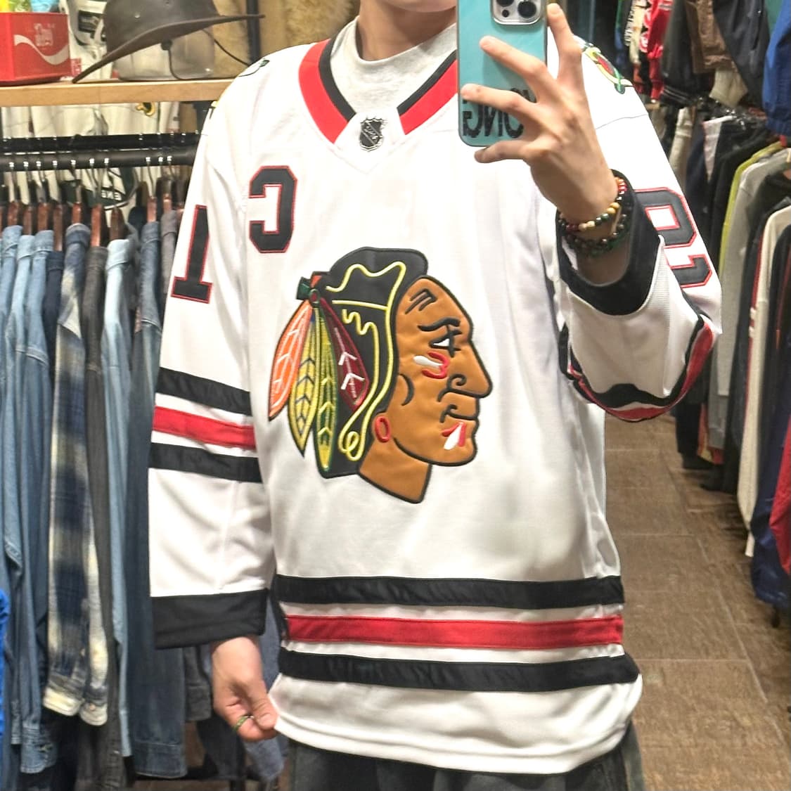 [HI] 아디다스 NHL 긴팔 하키티 화이트 상품이미지3