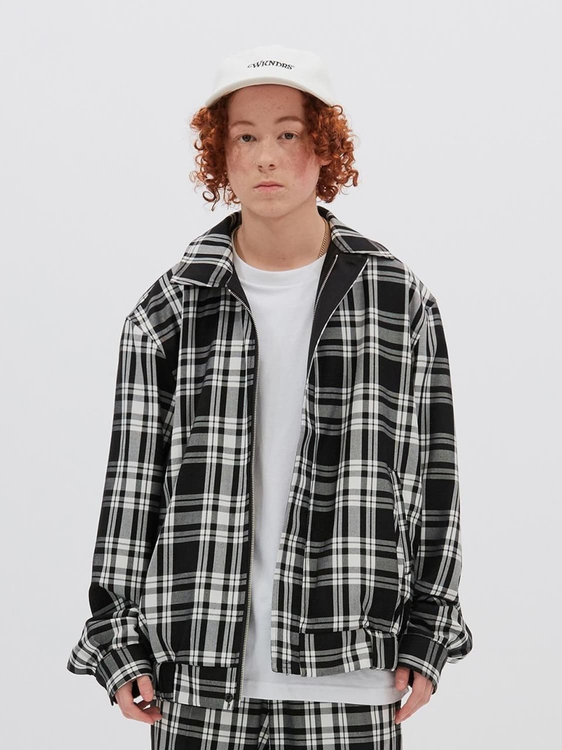 리버시블 플레이드 블루종 상품이미지1