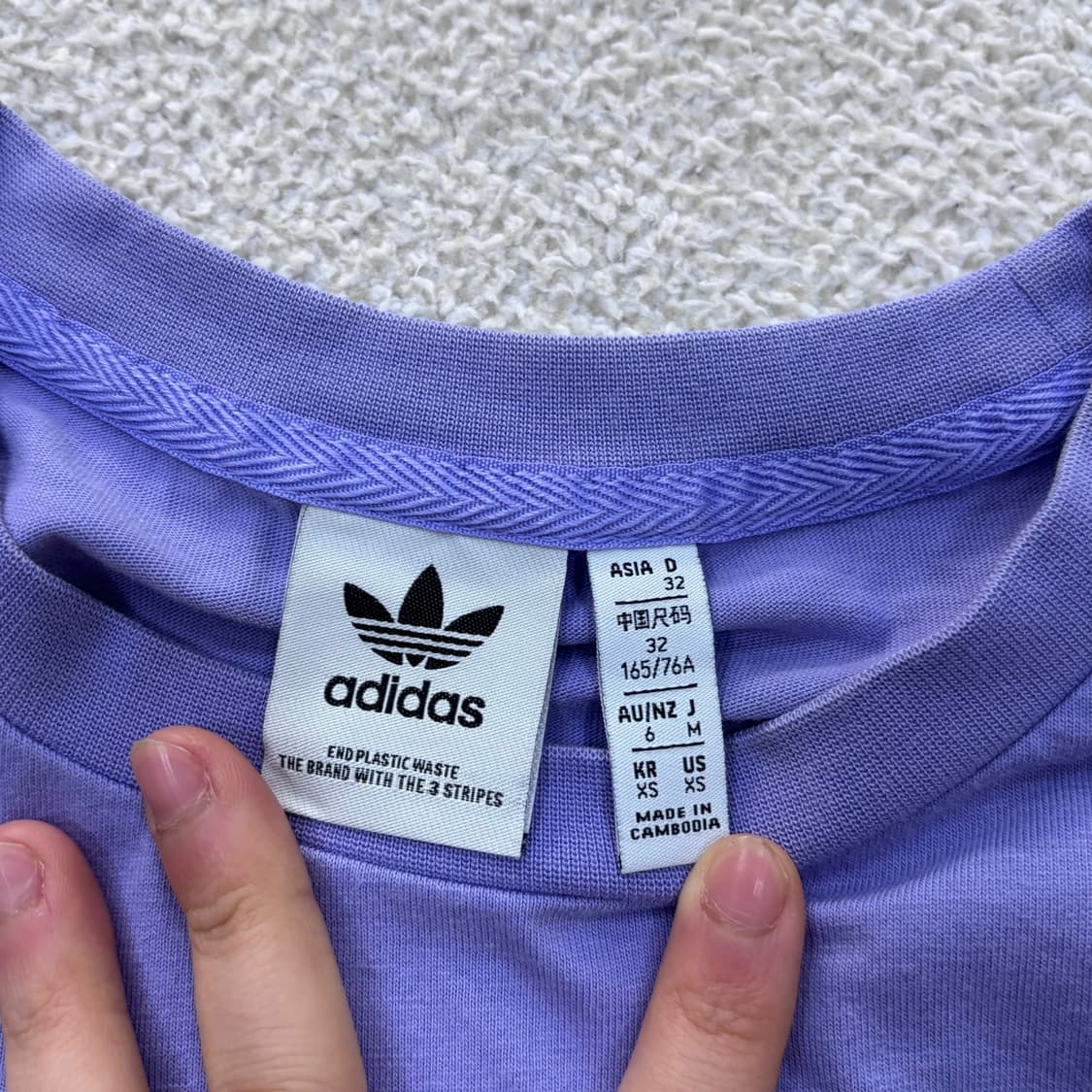 XS 아디다스 빅로고 반팔 티셔츠 0410E 상품이미지3