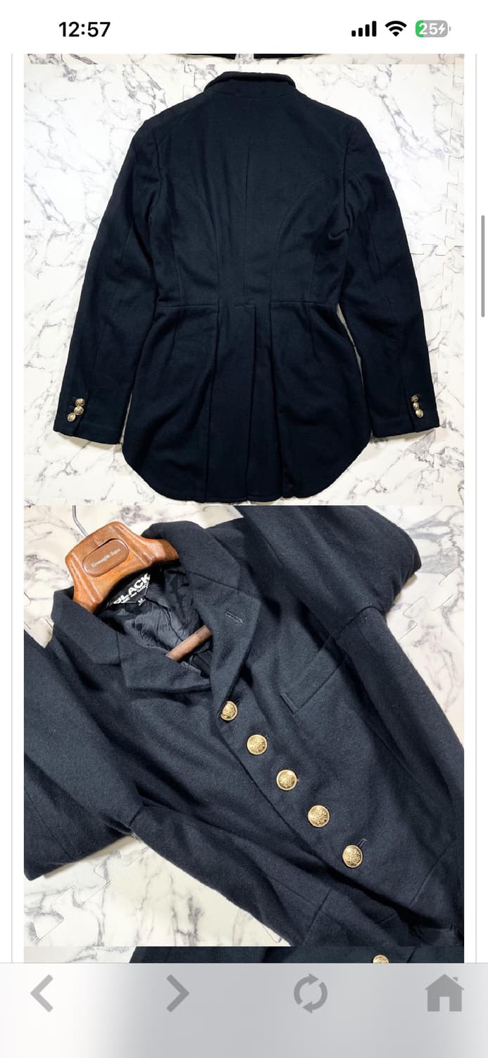 꼼데가르송 블랙 코트 판매합니다 상품이미지2