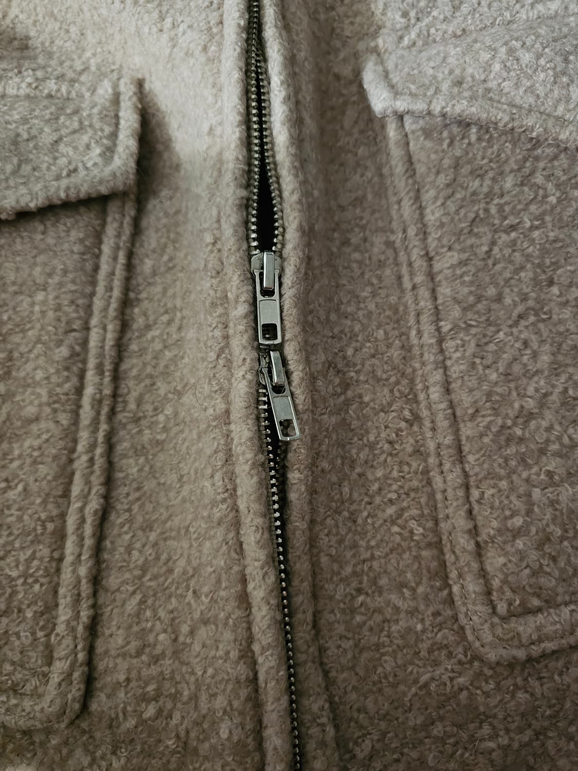 파르티멘토 울테리 투웨이 집업 자켓 포그베이지 상품이미지4