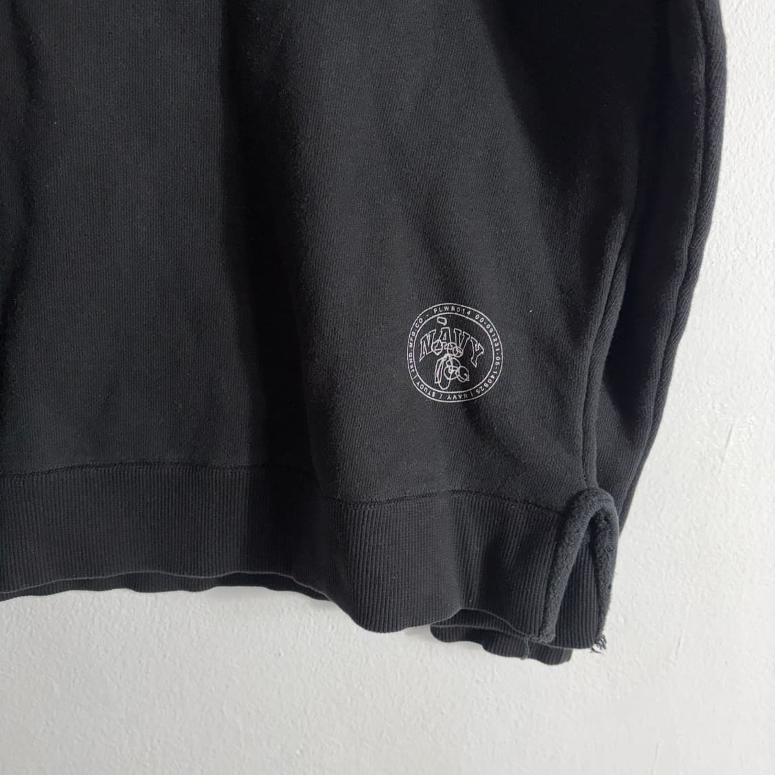 디스이즈네버댓 Navy / Study 블랙 맨투맨(L) 상품이미지3