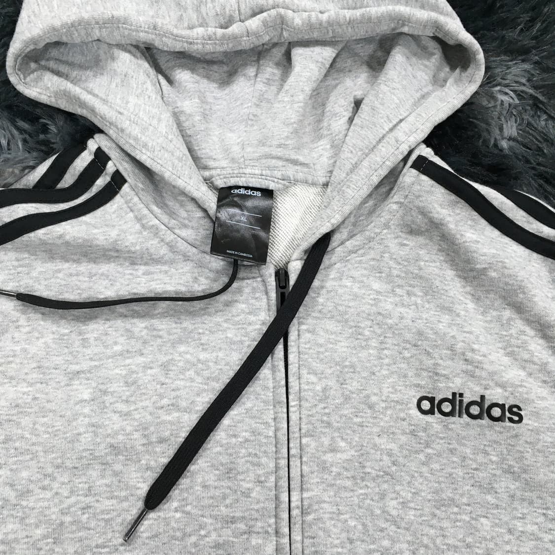 투티/0199 아디다스 회검 스포티 후드집업  상품이미지5