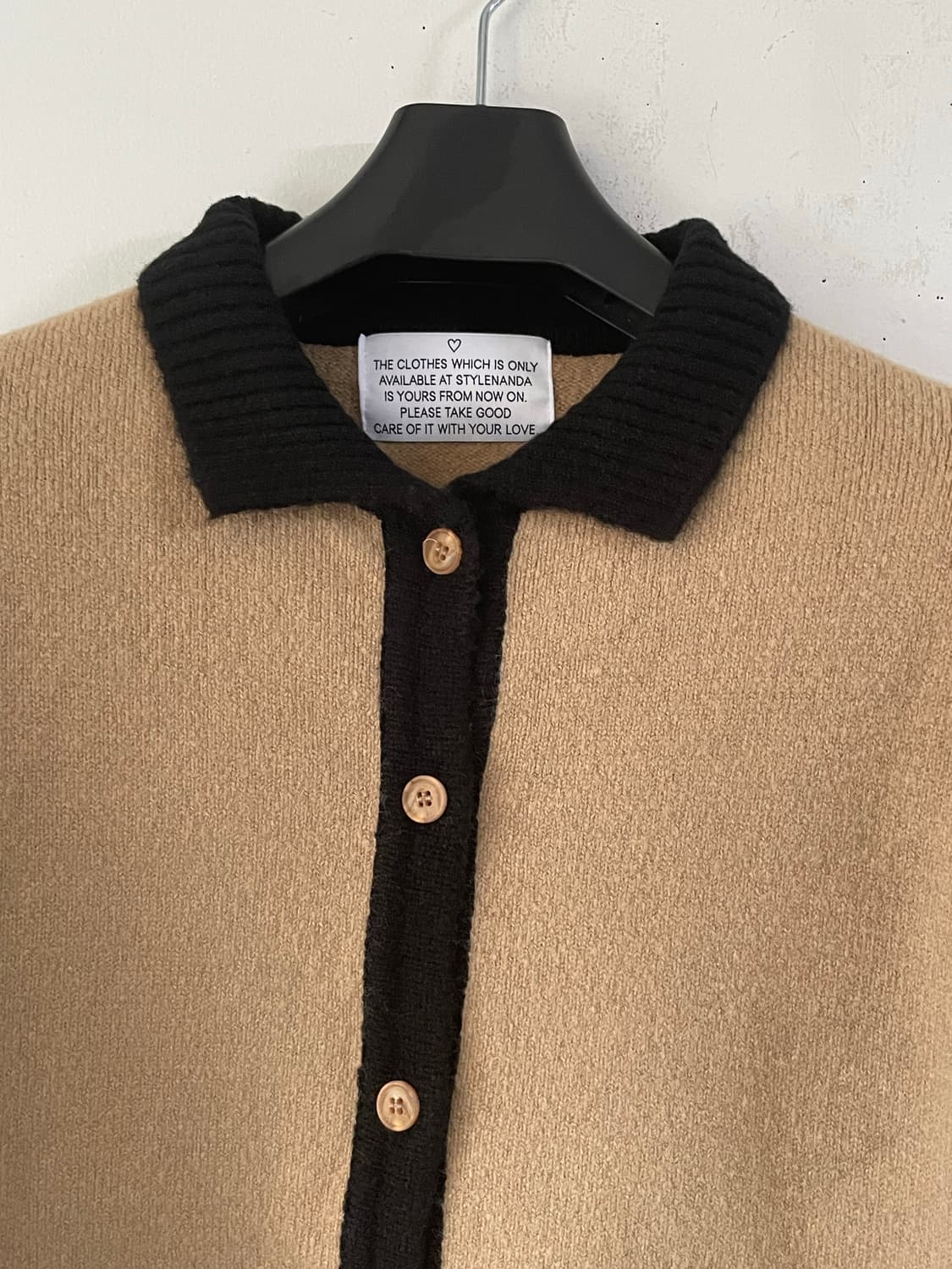 스타일난다 카라 배색 니트 상품이미지2