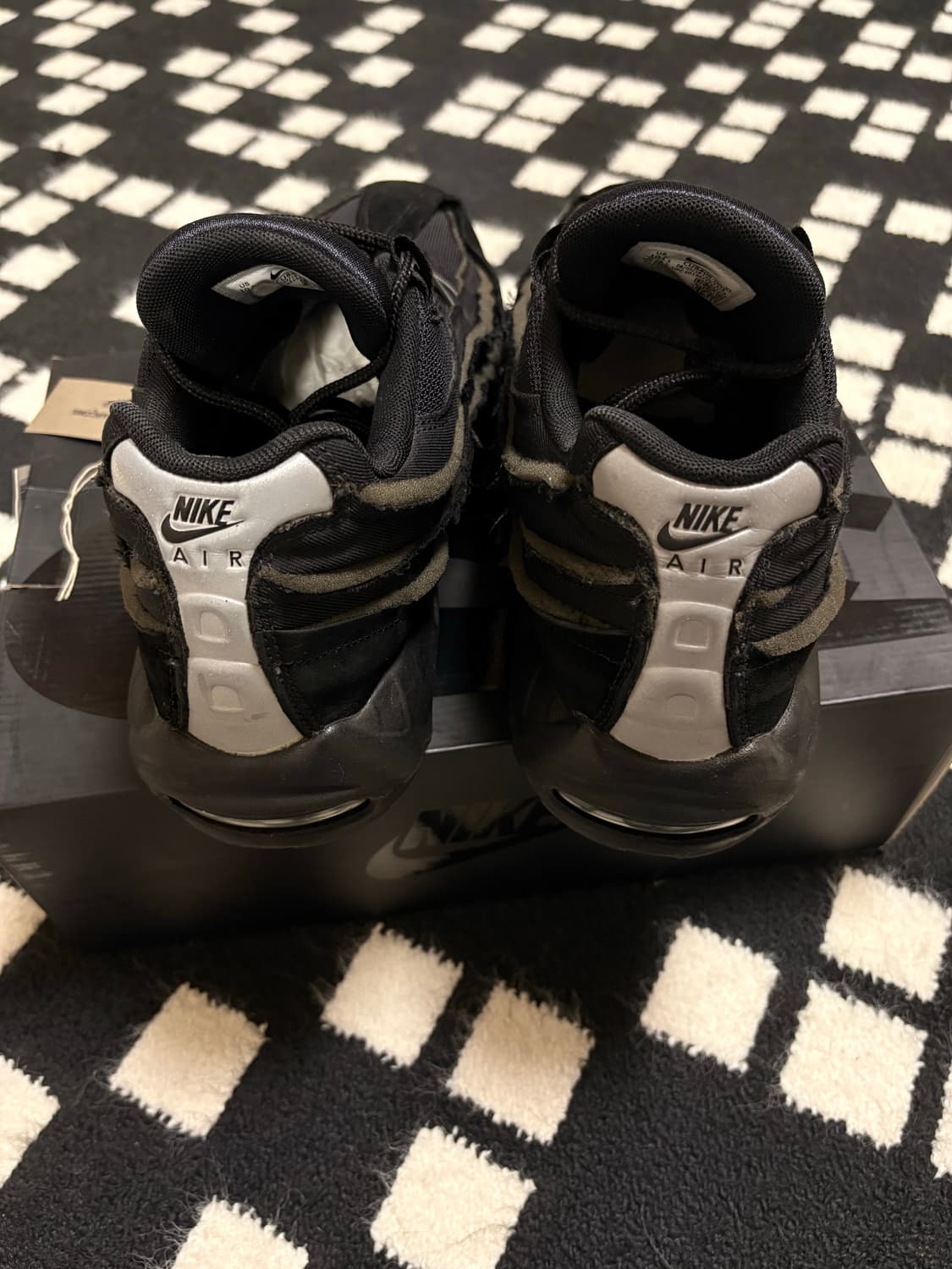 285 꼼데가르송 나이키 에어맥스95 블랙 올검 옴므 플러스 꼼데 cdg 상품이미지4
