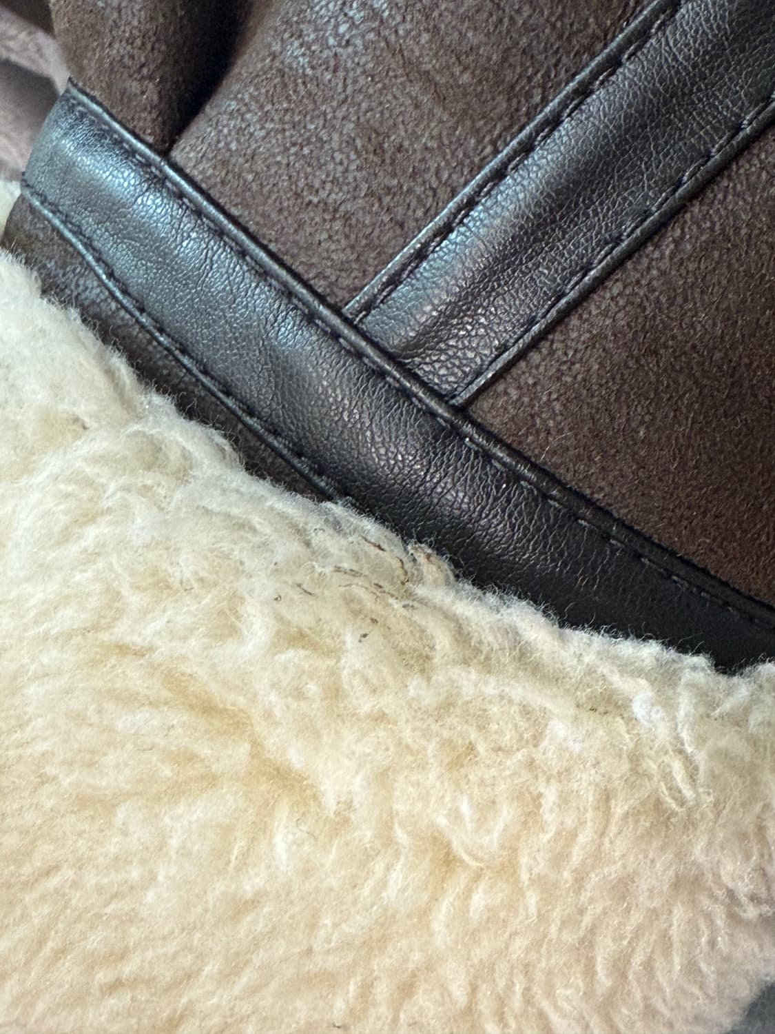 던스트 무스탕 s사이즈 브라운 상품이미지3