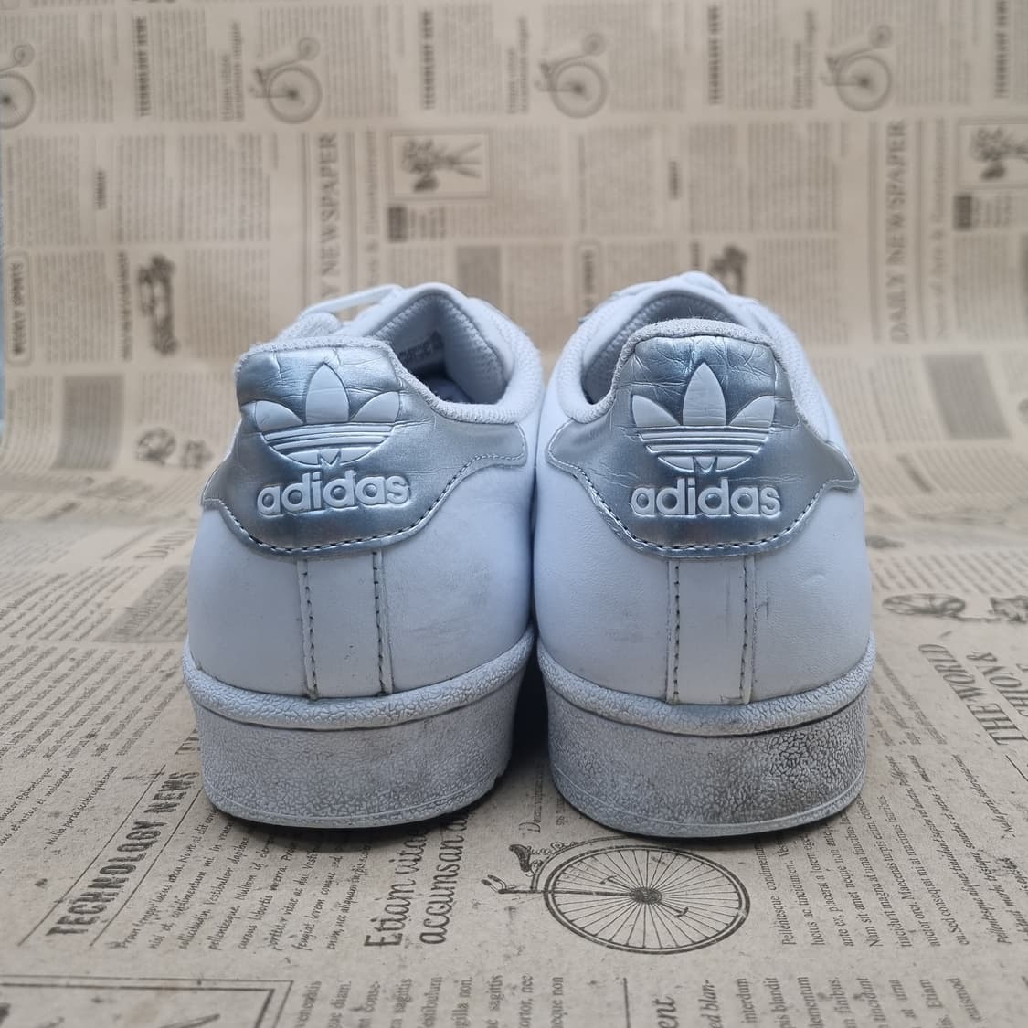 아디다스 슈퍼스타 화이트실버 스니커즈270 상품이미지4