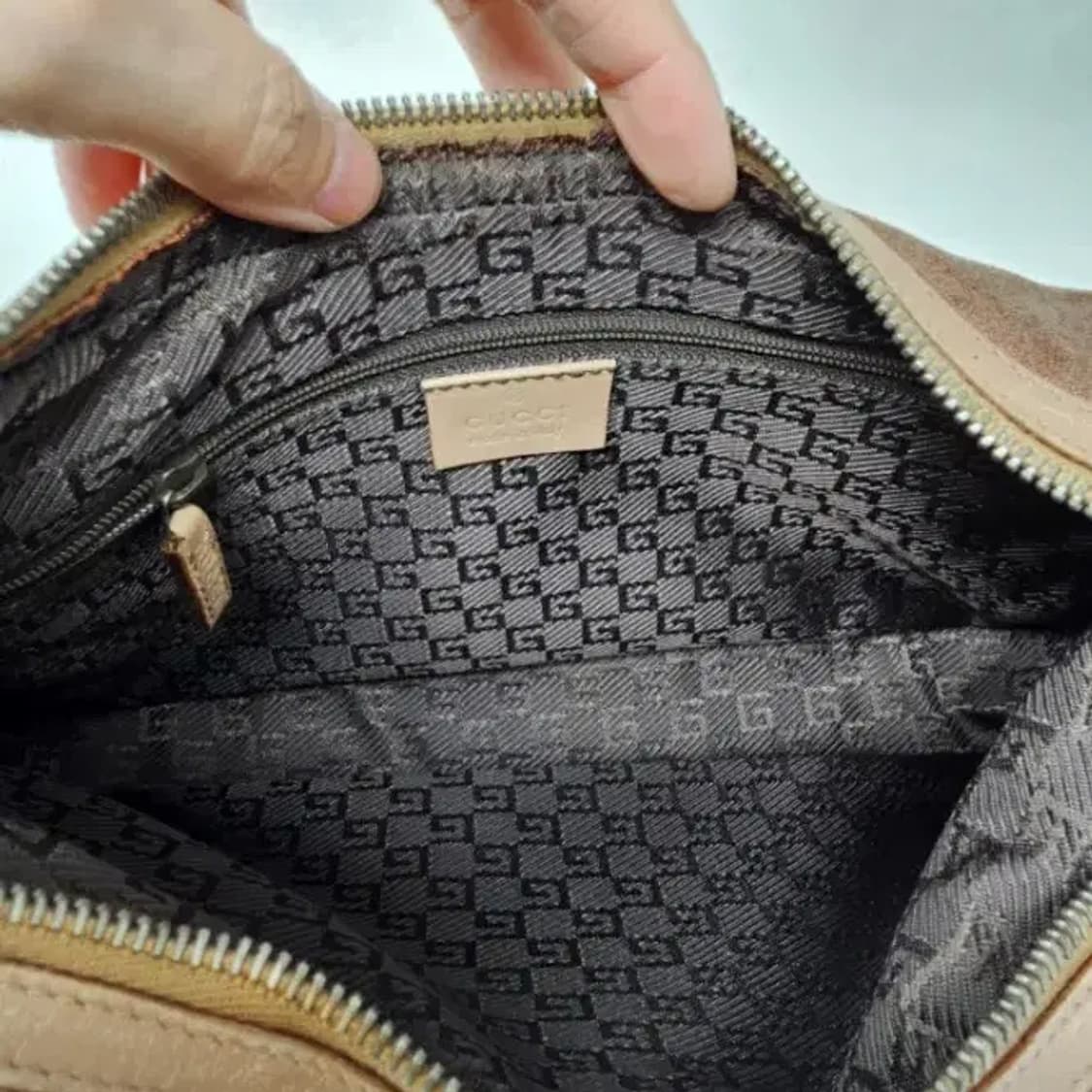 정품 구찌 스웨이드 호보백 가방 상품이미지4