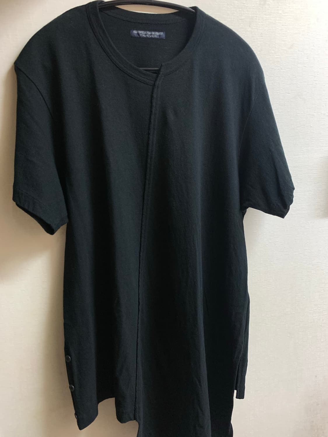 Yohji Yamamoto 19ss Asymmetric drape T 상품이미지1