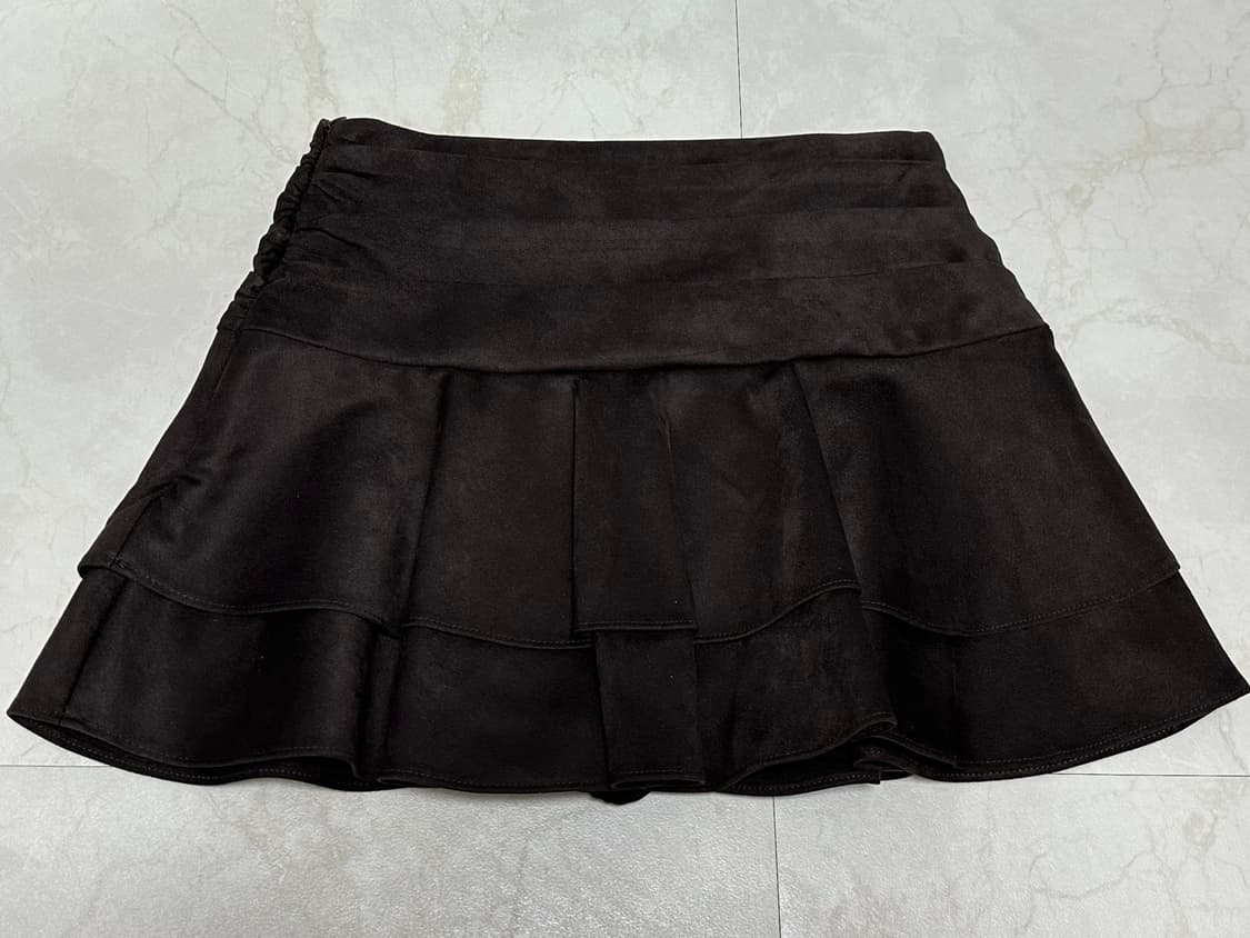 (새상품)자라 초코맛 라떼갸루 프릴스커트 상품이미지5