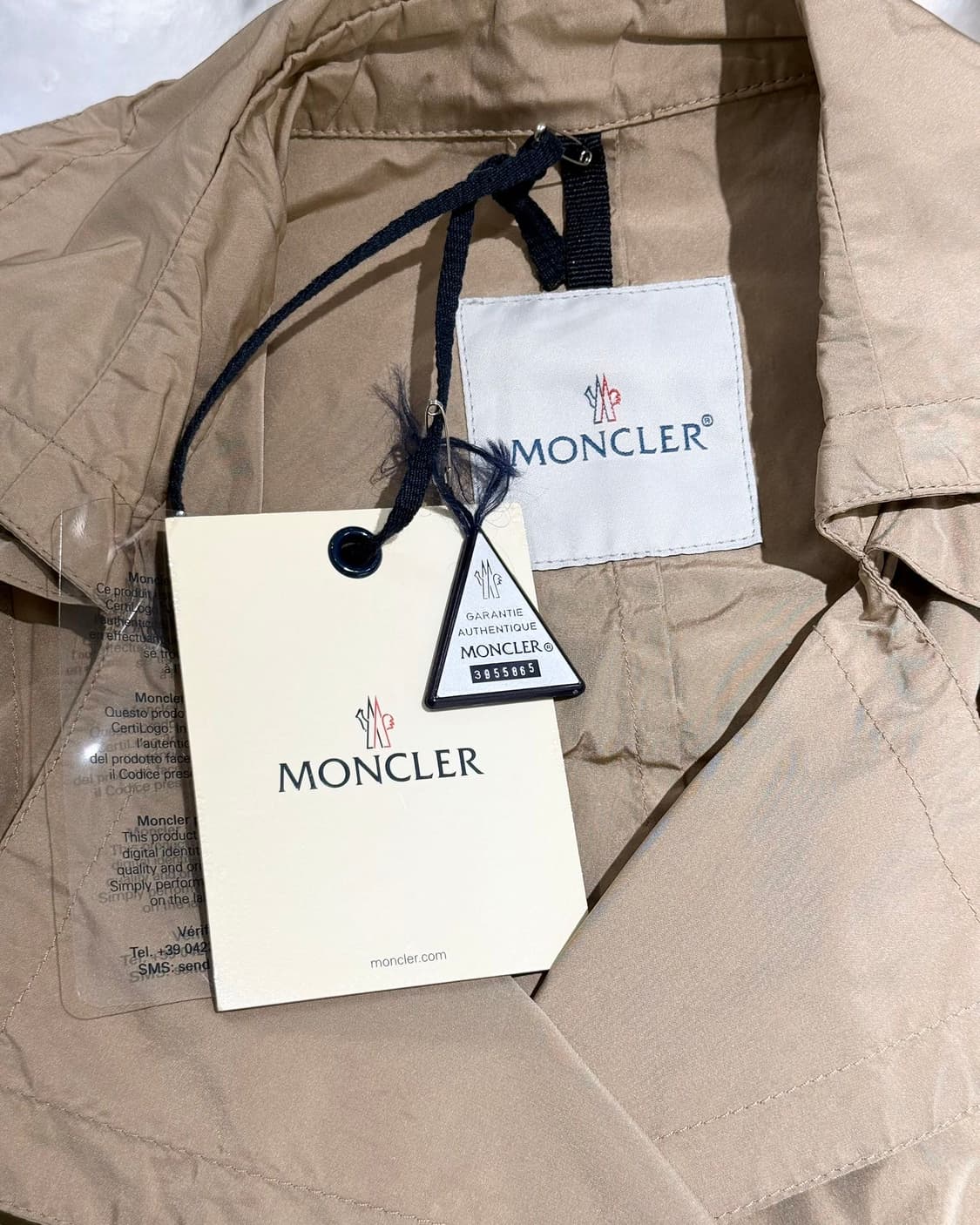 몽클레어 베이지 폴리에스터 트렌치 코트 상품이미지7