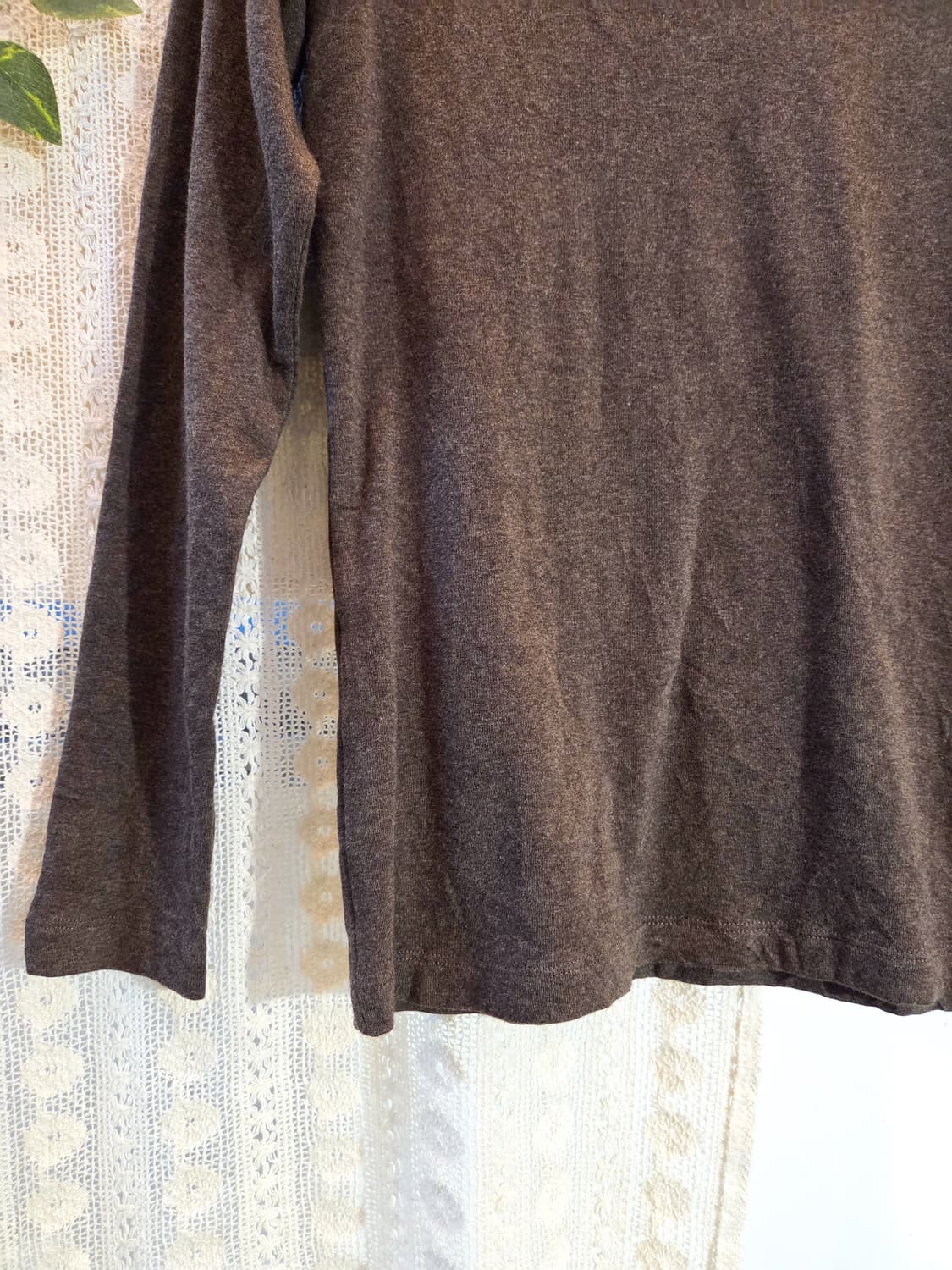 초코브라운 목폴라 슬리브 상품이미지3