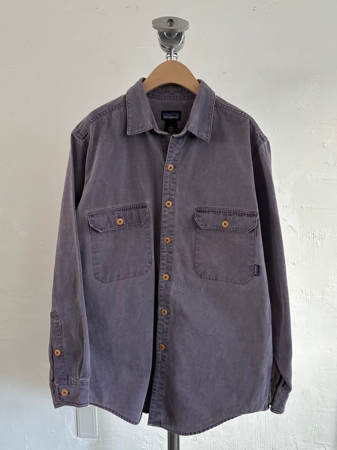 Patagonia 파타고니아 94‘s 퍼플 캔버스 코튼 셔츠  상품이미지1