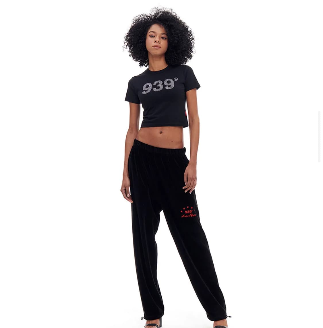 [아카이브볼드] 939 LOGO CROP TOP (BLACK/HOTFIX 상품이미지3