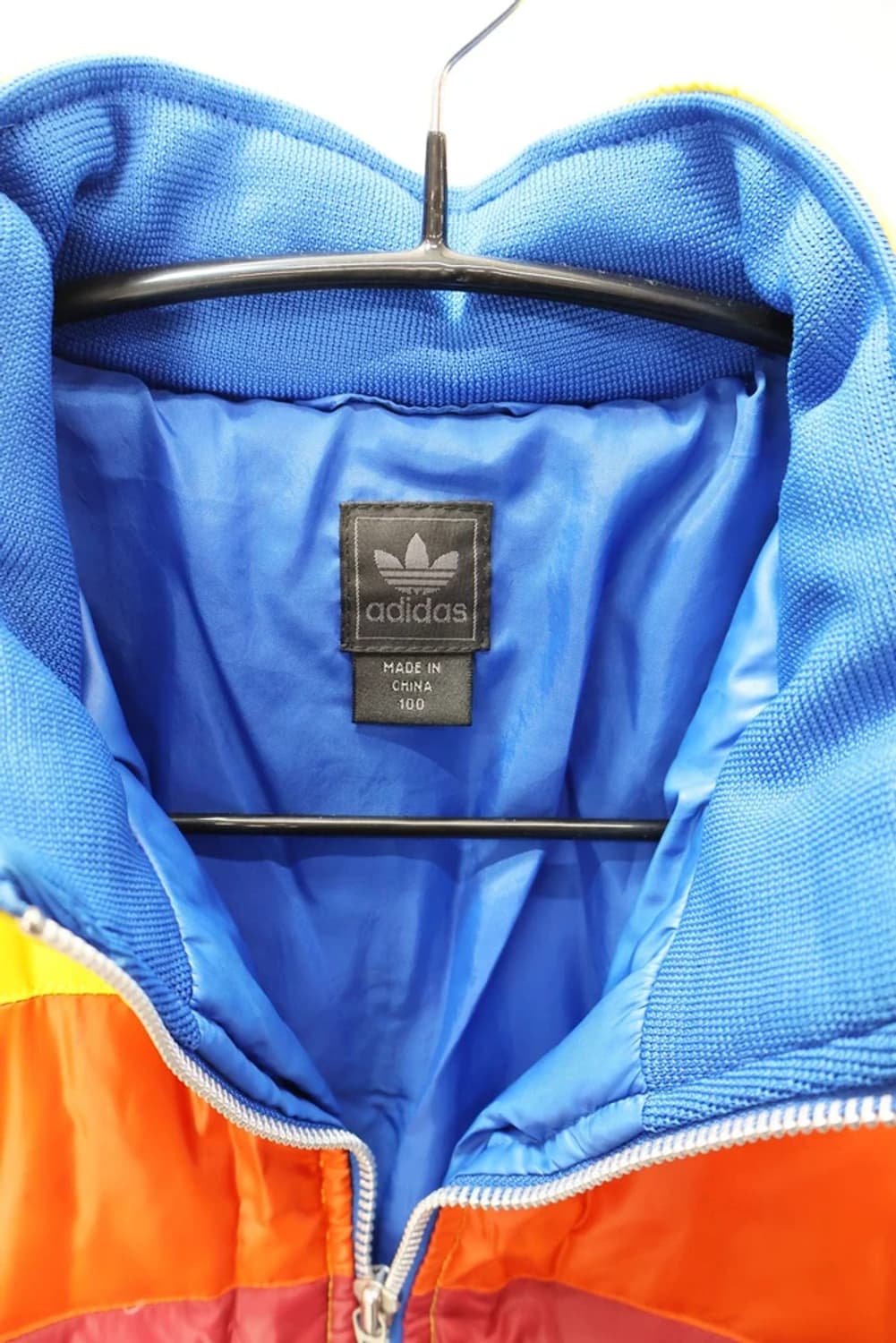 아디다스 컬러블록 오리털 패딩 점퍼 상품이미지6