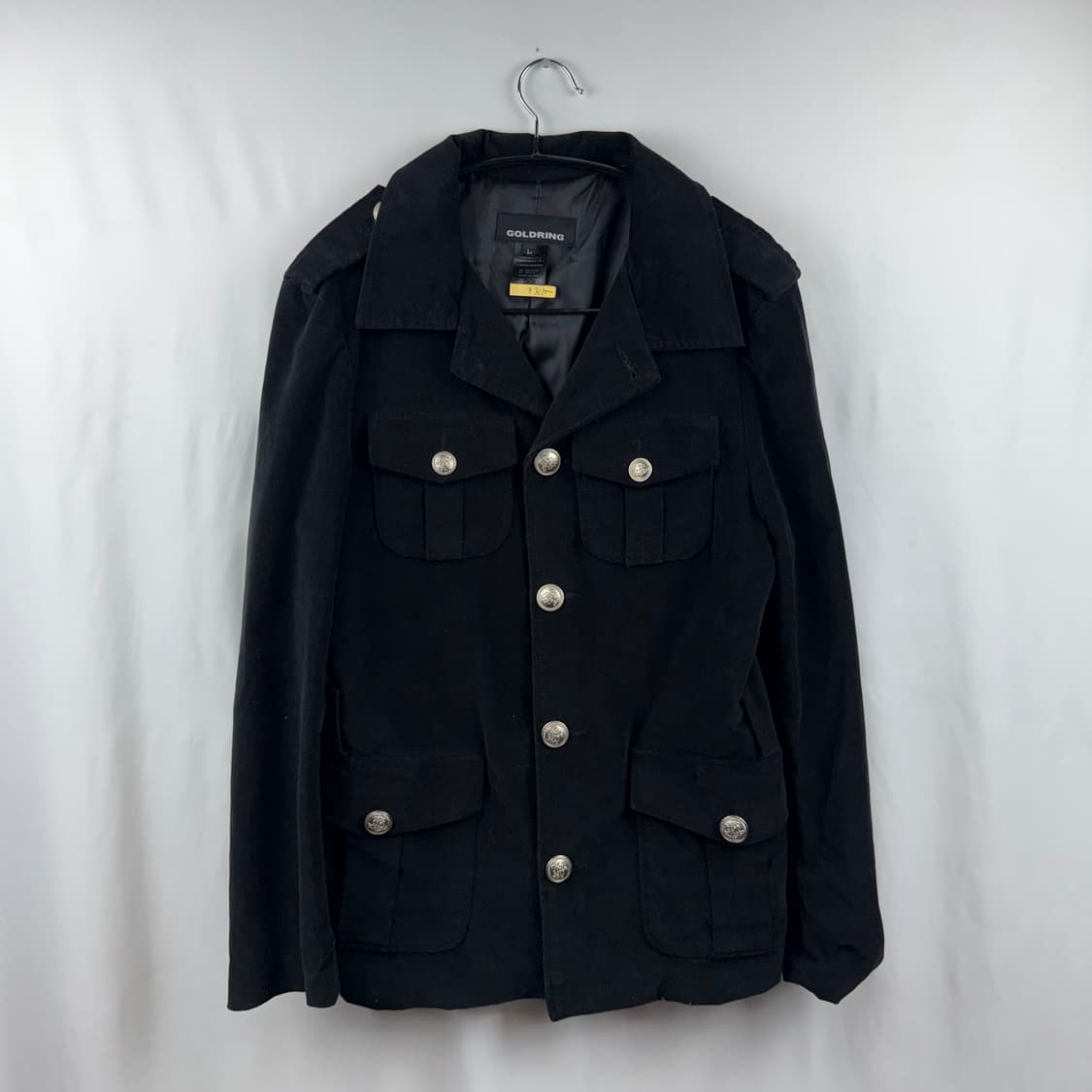 (L) GOLDLING 이태리 우먼스 벨벳 자켓 블랙 상품이미지2