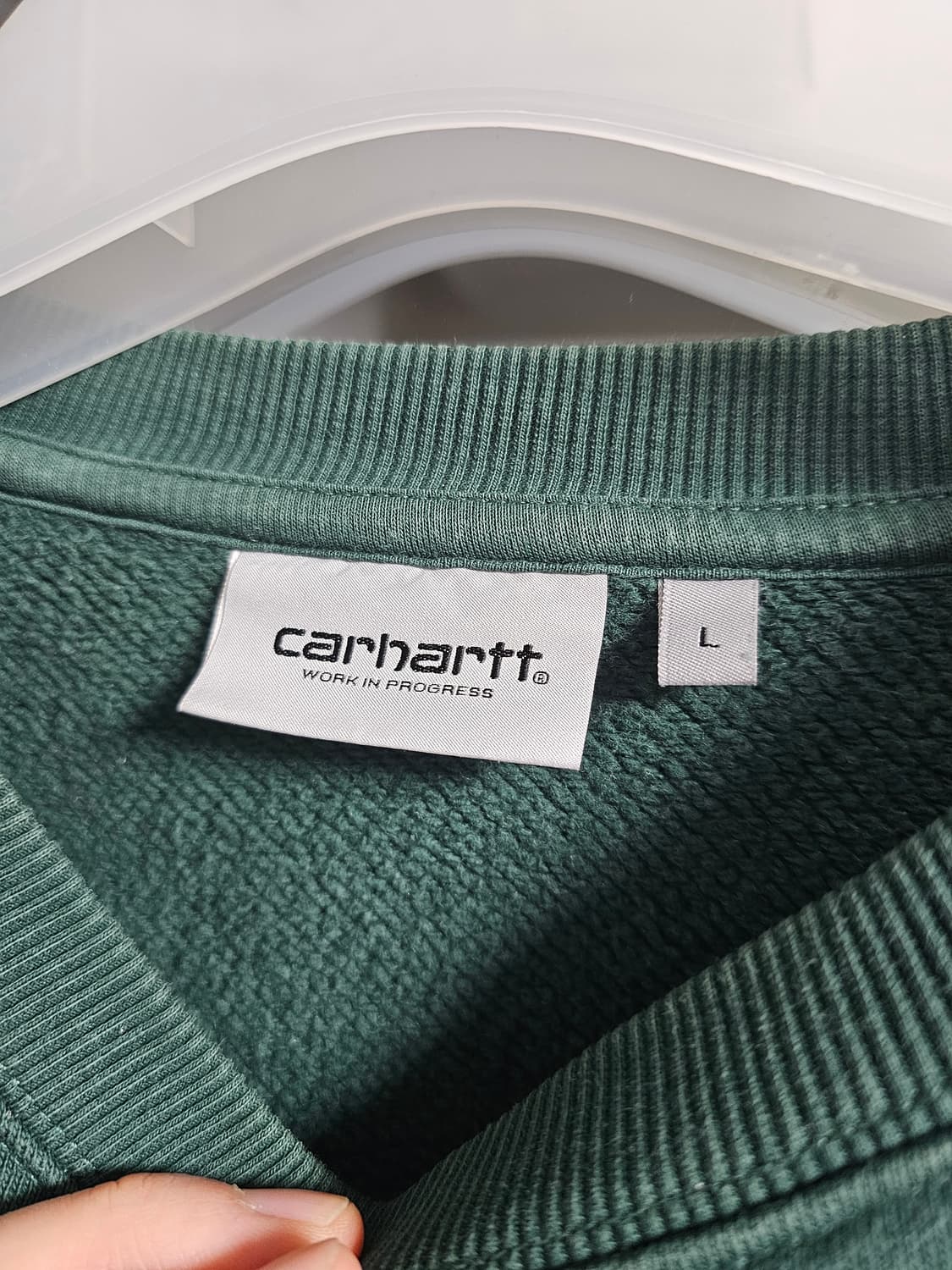 칼하트 WIP 그린 맨투맨 L사이즈 상품이미지2
