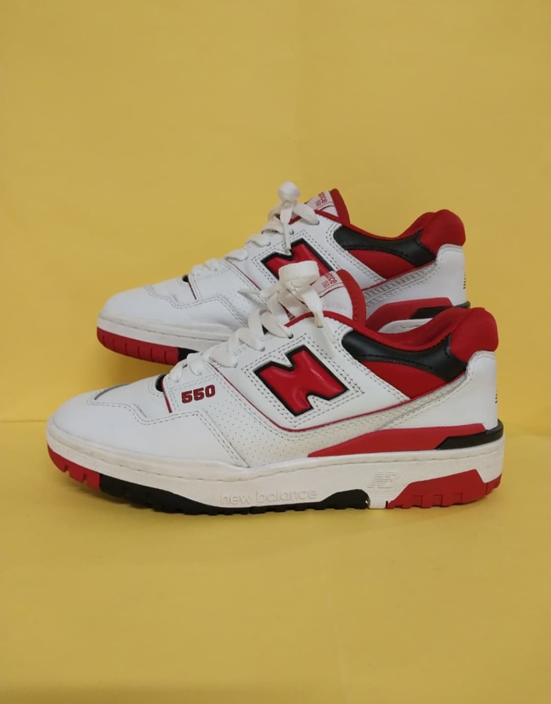 남성 뉴발란스 550 화이트레드 운동화 (245) 상품이미지1