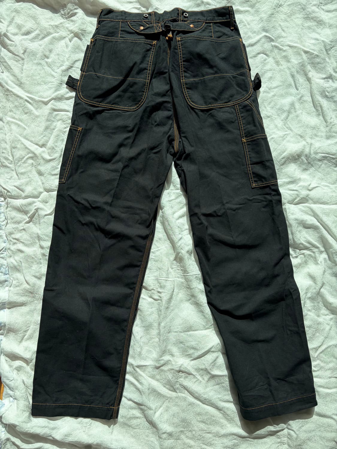 캐피탈 씬 캔버스 럼버 팬츠 블랙 상품이미지2