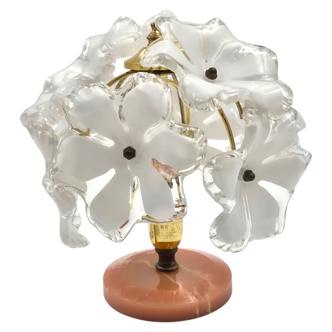 키시마 레트로 핑크 마블 부케 꽃잎 램프 상품이미지2