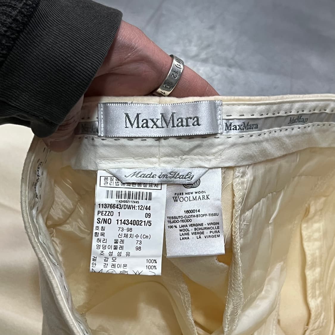  막스마라 울 슬랙스 y15439 상품이미지5