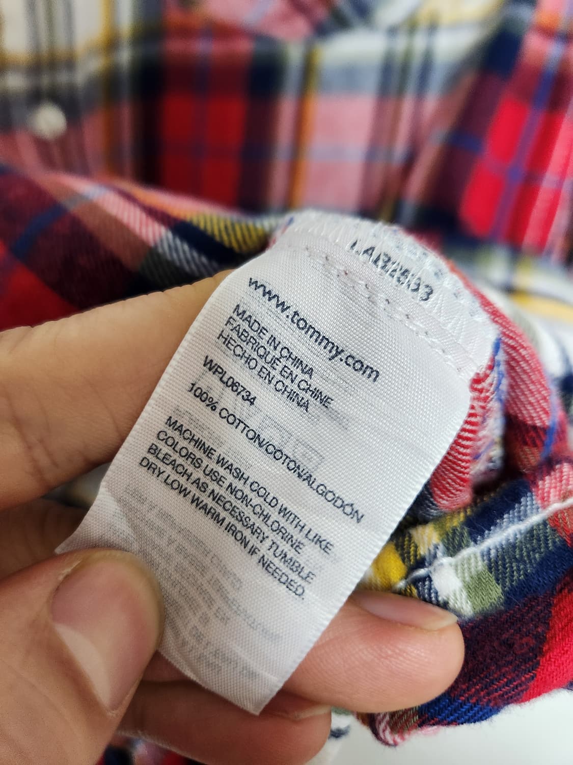 타미힐피거Tommy 체크 셔츠 M - S120 상품이미지6